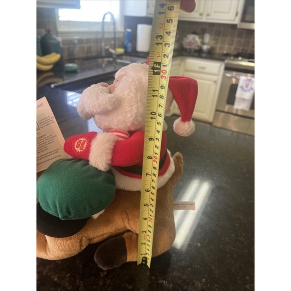 Seymour Mann Animated‎ Talking Singing Reindeer Santa Christmas Collectibles NWT - Picture 9 of 9